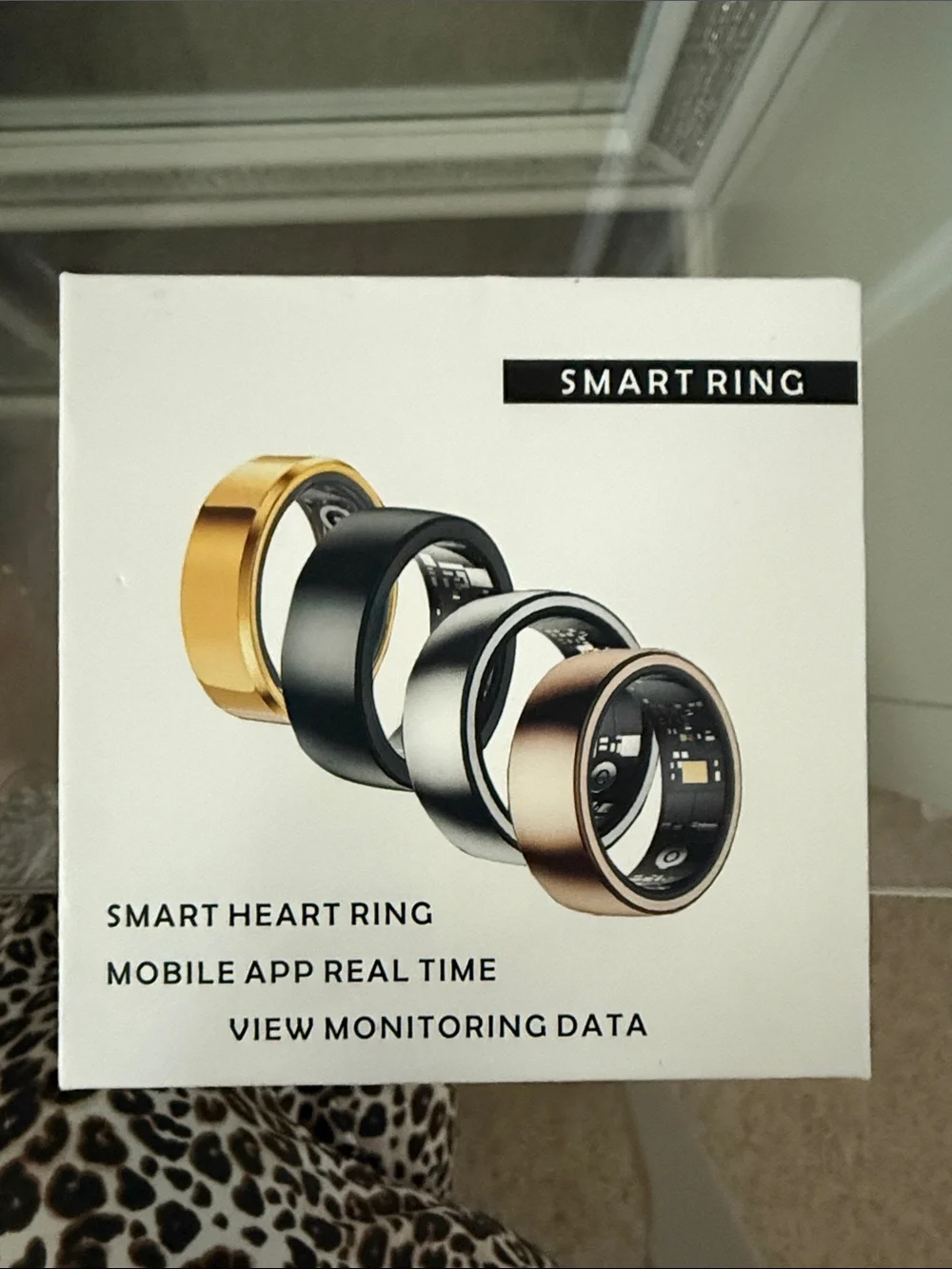 Smart Ring Heart Monitor — Silver, size 9